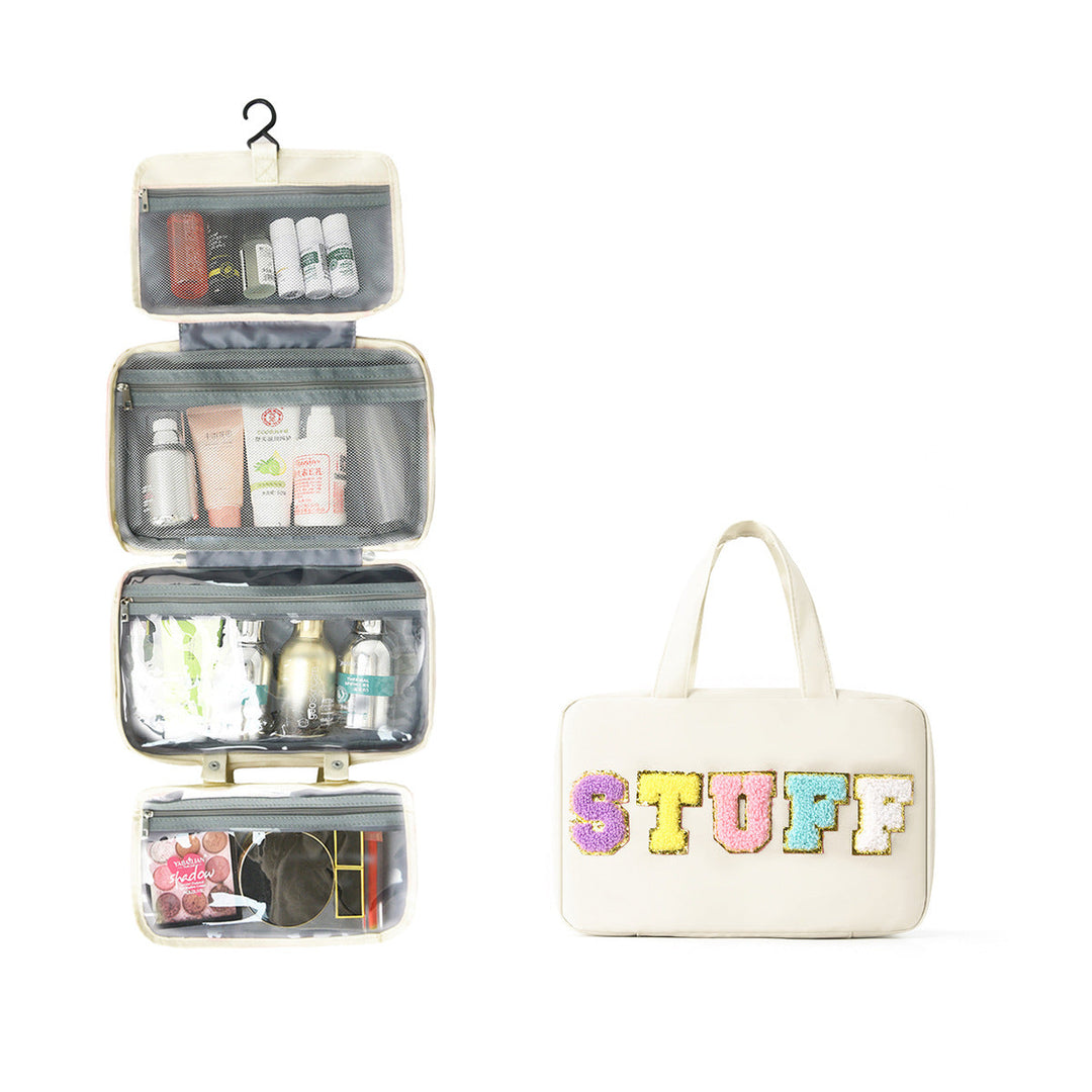 Multifunctional Cosmetic Organizer Bag with Hanging Design Kalsten