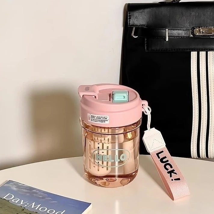 Ladies stylish drinking bottle with integrated carrying system Kalsten
