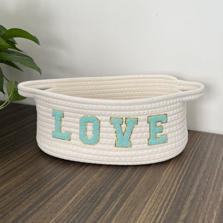 Women Decorative Storage Basket with Loving Inscription Kalsten