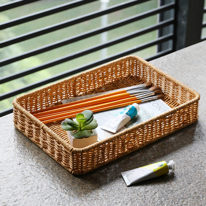 Handwoven Decorative Storage Tray Kalsten