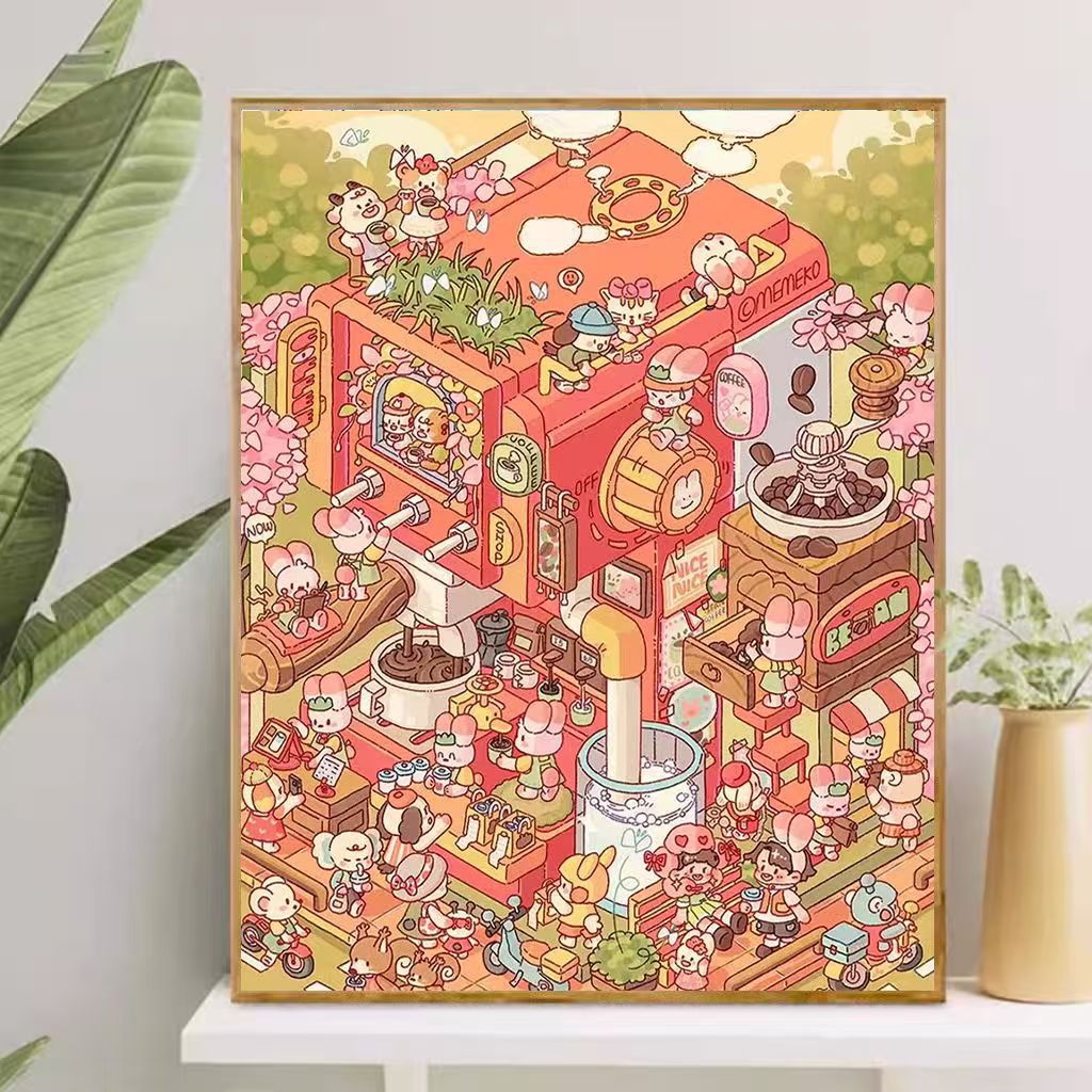 Playful Cartoon-Themed Art Canvas Kalsten