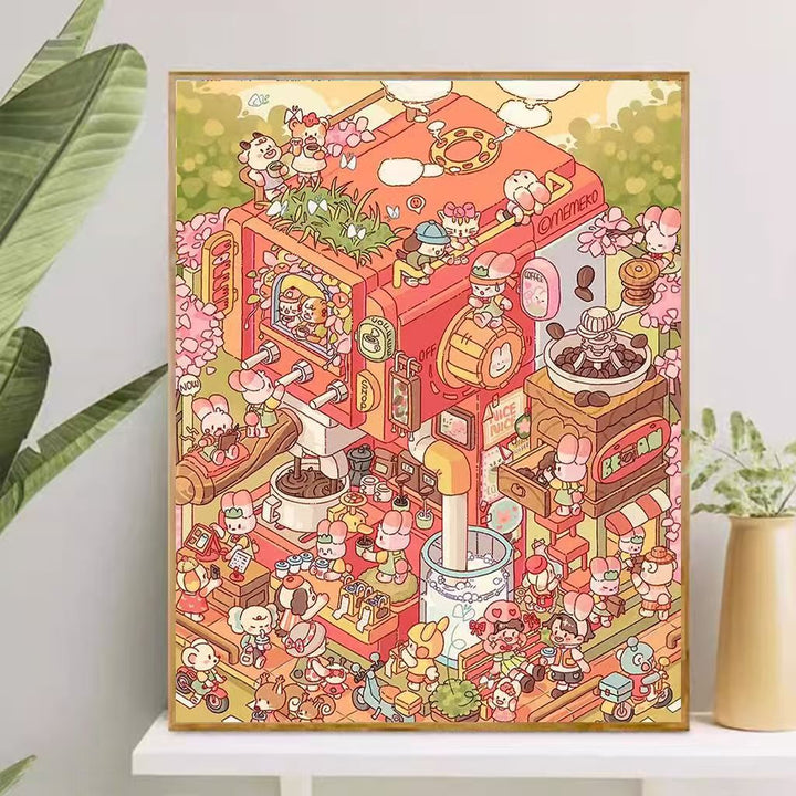 Playful Cartoon-Themed Art Canvas Kalsten