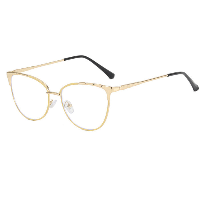 Ladies Cat-Eye Glasses with Fine Metal Accents Kalsten