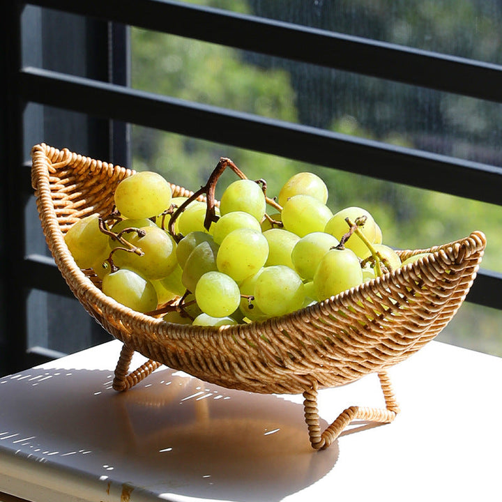 Unisex Original Handwoven Fruit Basket with Elegant Shape Kalsten