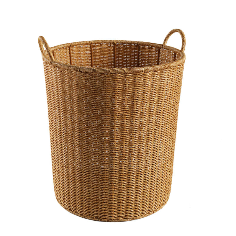Handwoven Round Laundry Hamper Kalsten