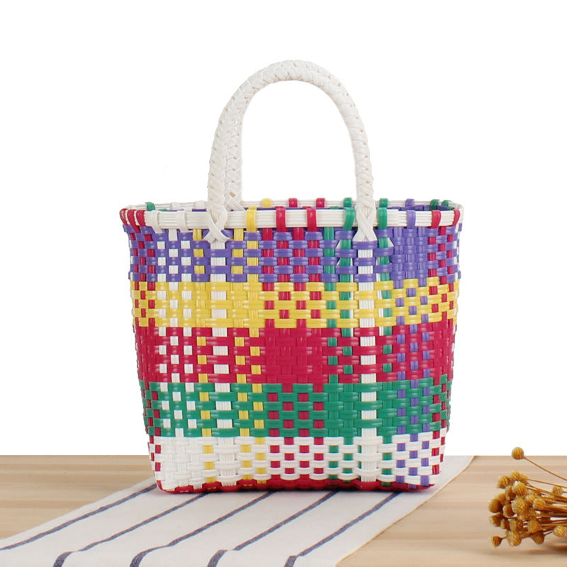 Colorful Woven Beach and Shopping Bag Kalsten