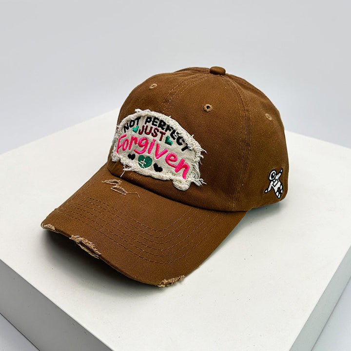 Women's Distressed Cotton Inspirational Baseball Cap Kalsten