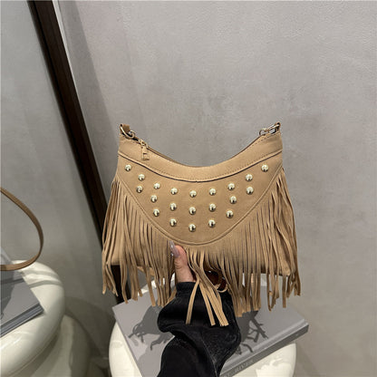 Decorative Fringe Crossbody Bag Acalora