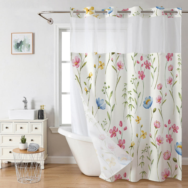 Strawberry-Themed Shower Curtain Kalsten