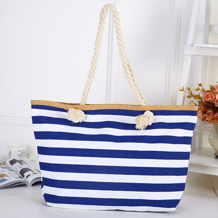 Beach bag with maritime stripe design Kalsten