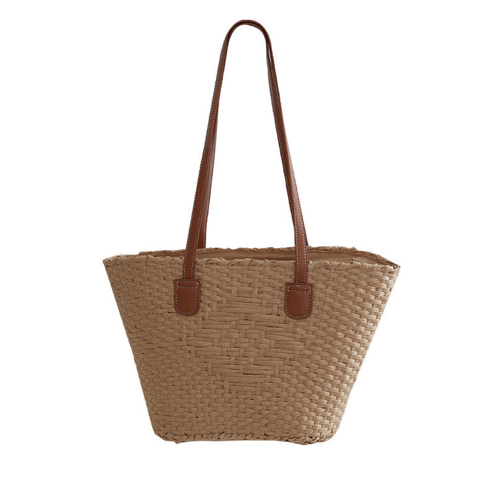 Elegant basket bag with high-quality leather handles Kalsten