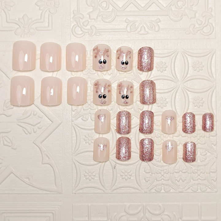 Artistic Holiday-Themed Press-On Nail Set Kalsten