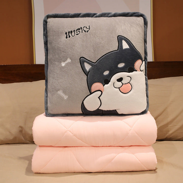 Plush pillow with cute husky design Kalsten