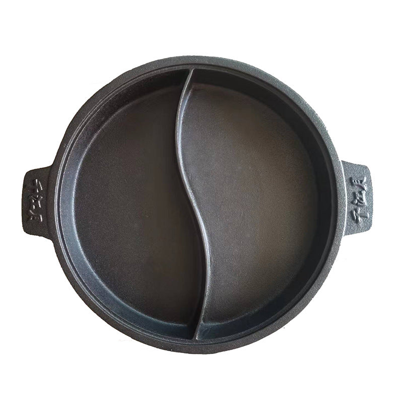 Dual Compartment Cast Iron Serving Pan Kalsten