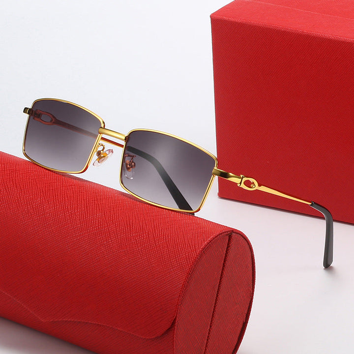 Women's elegant half-frame glasses with fine metal frame Kalsten