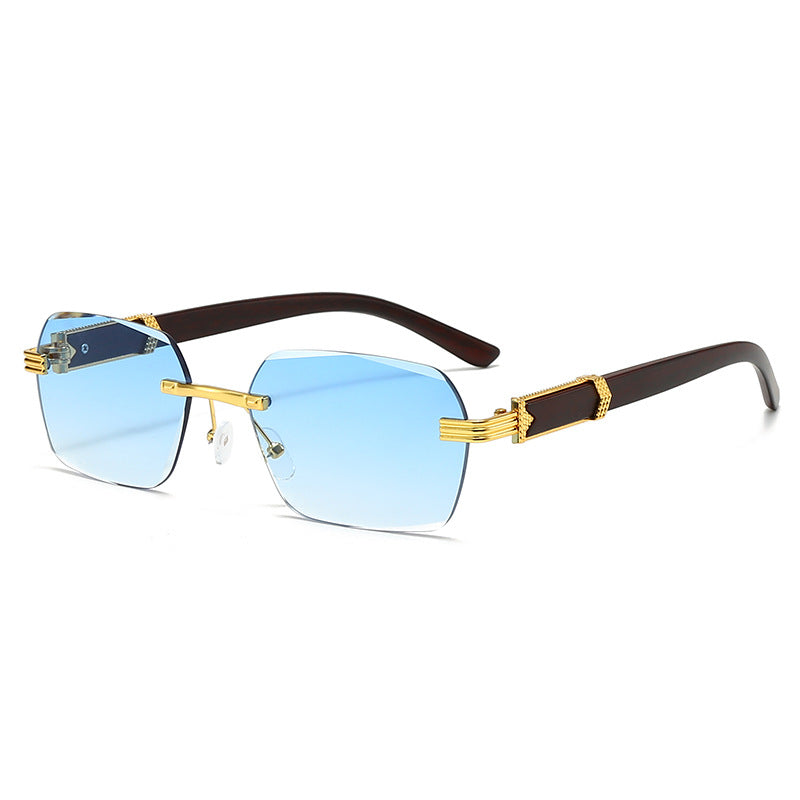Women’s fashionable square sunglasses with golden accents Kalsten