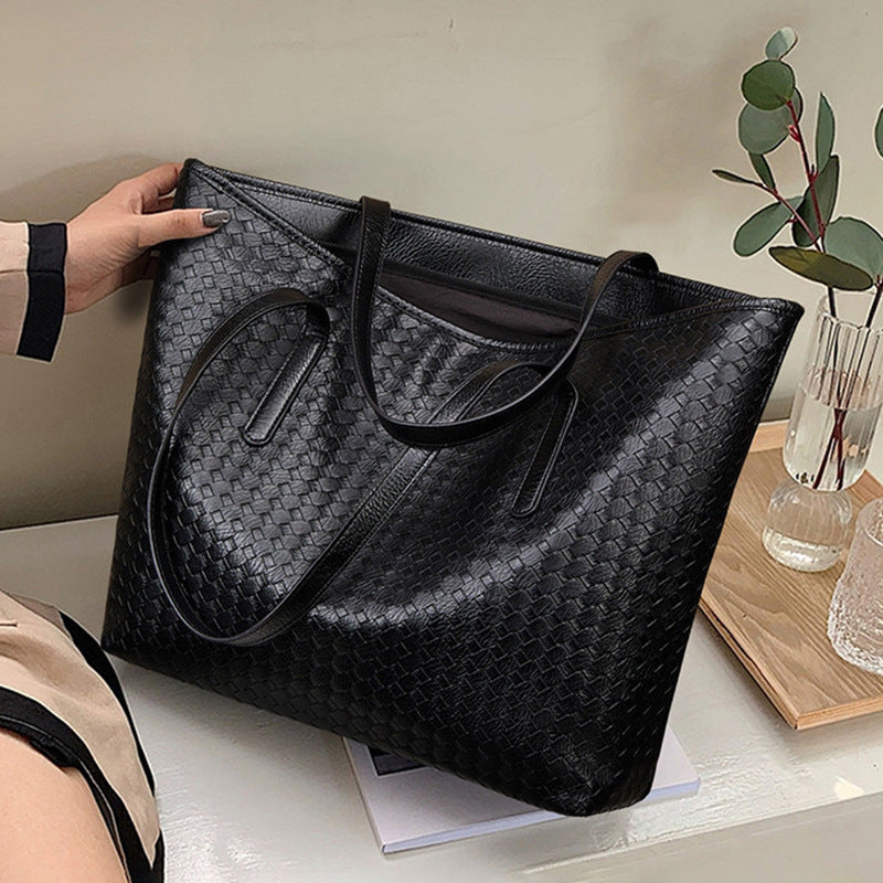 Woven Leather Tote Bag Kalsten
