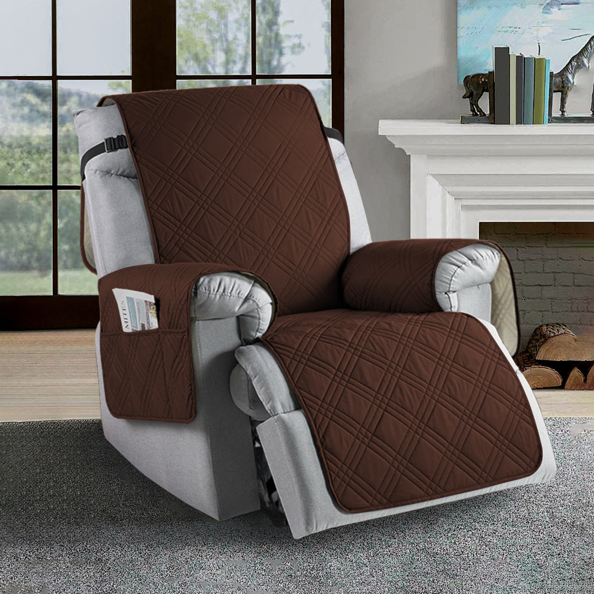 Skanto | Waterproof Recliner Cover | Durable Microfiber, Stain-Resistant & Universal Fit for Home Protection