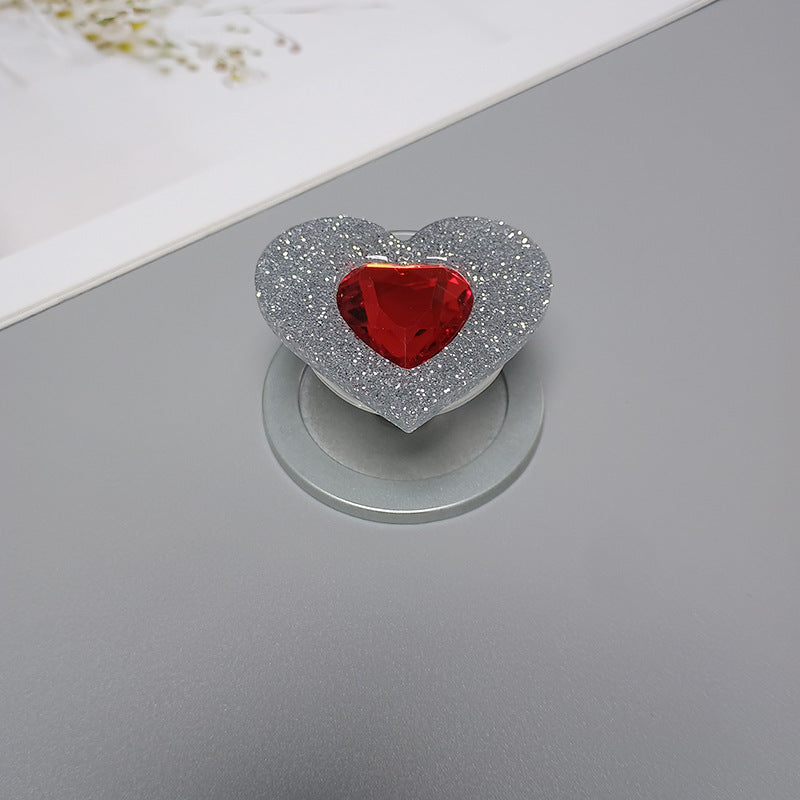 Decorative Heart-Shaped Phone Grip Kalsten