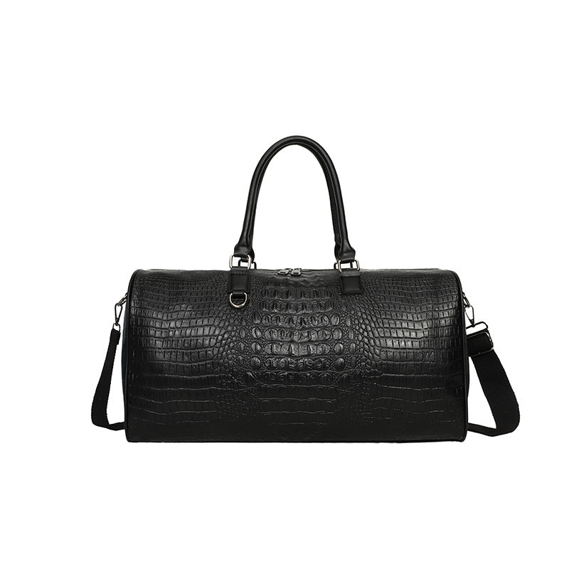 Elegant Travel Bag Made of Durable Artificial Leather with Crocodile Pattern Kalsten