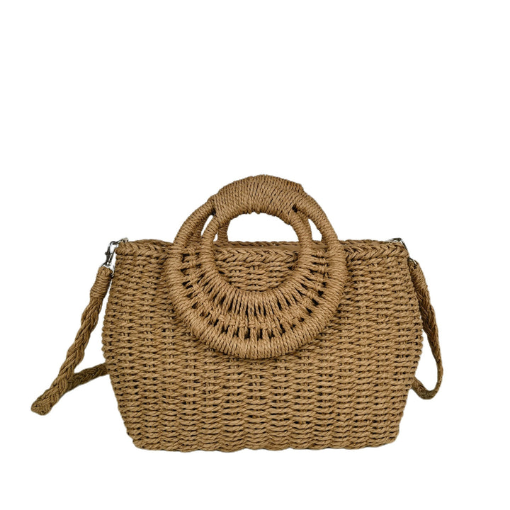 Handcrafted rattan bag with shoulder strap Kalsten