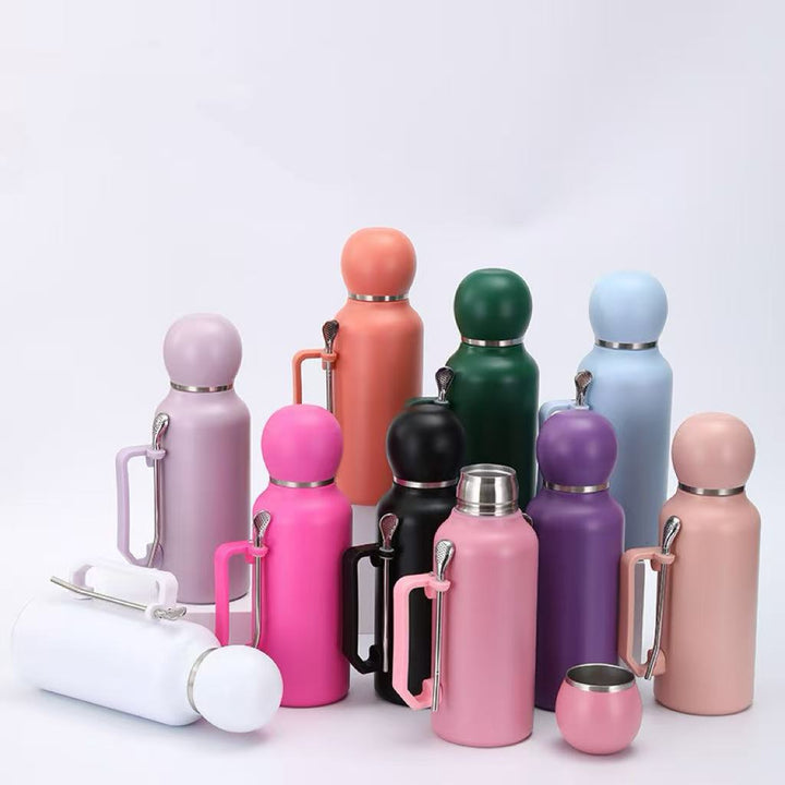 Ladies insulated multifunctional drinking bottle with integrated tea strainer Kalsten