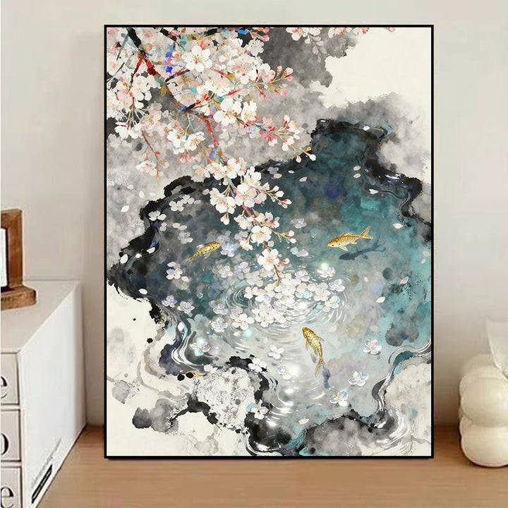 Floral Water Reflection Canvas Art Kalsten