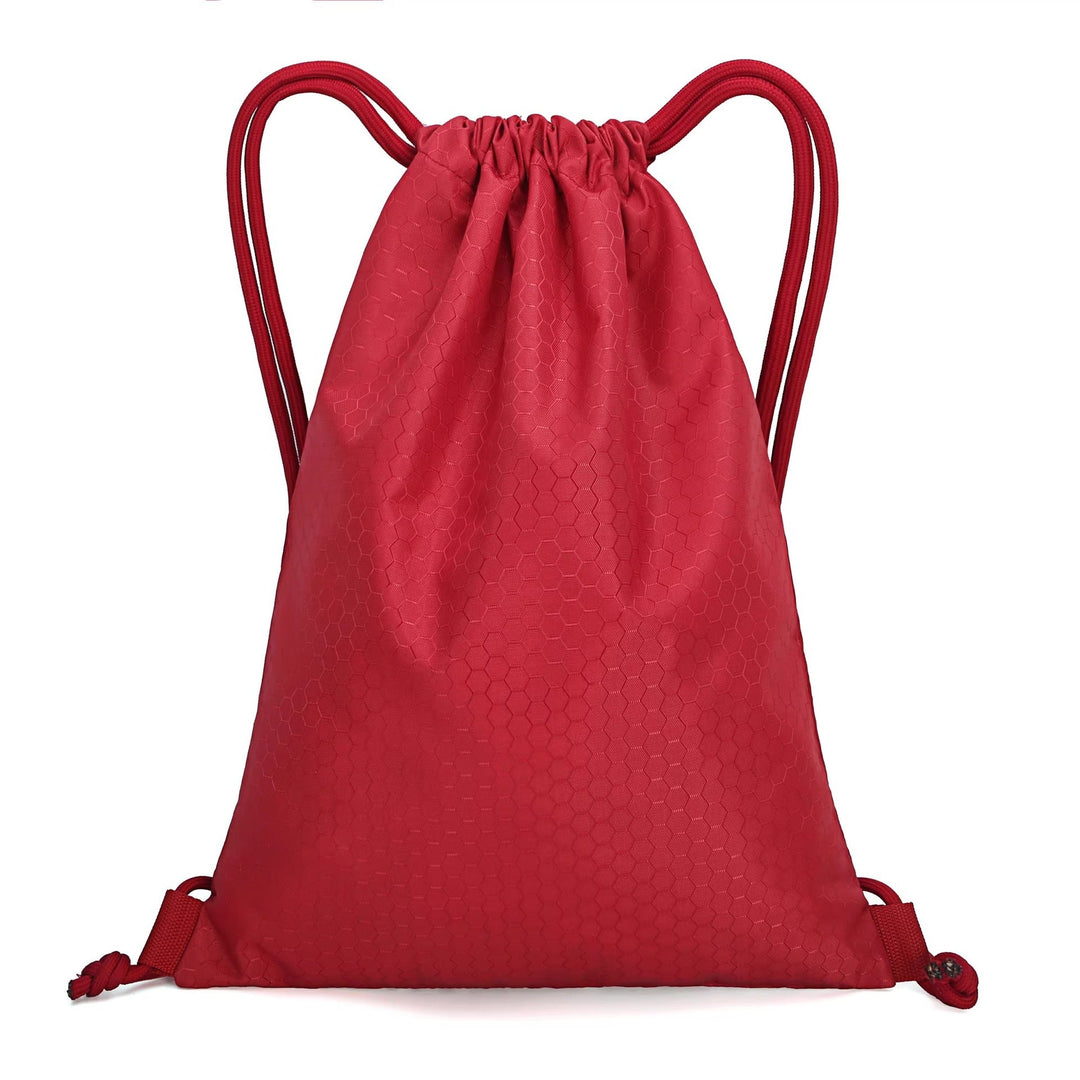 Honeycomb Texture Drawstring Backpack Kalsten