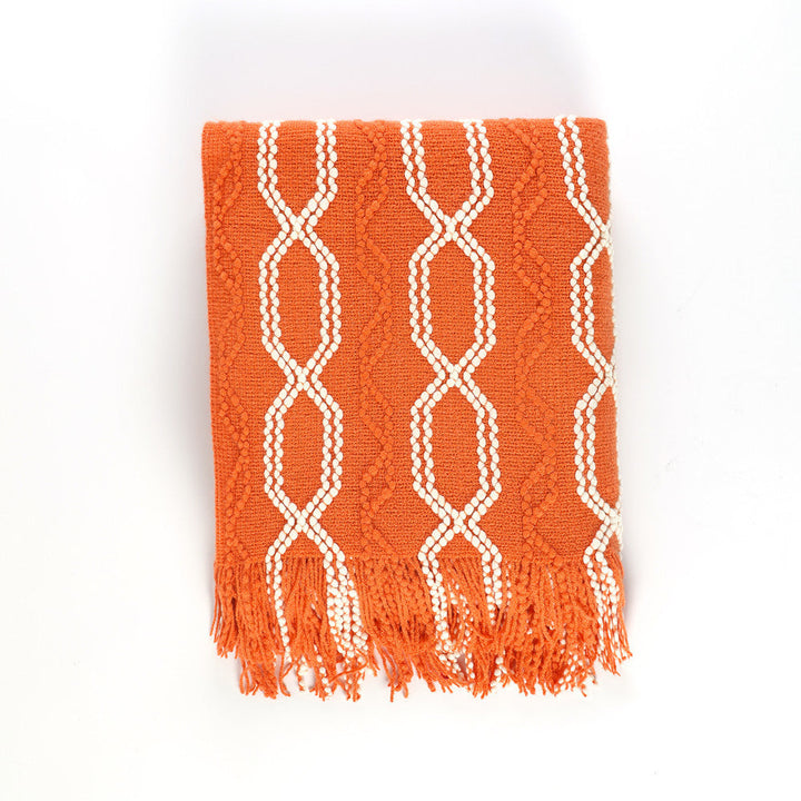 Ladies decorative and cozy woven blanket Kalsten