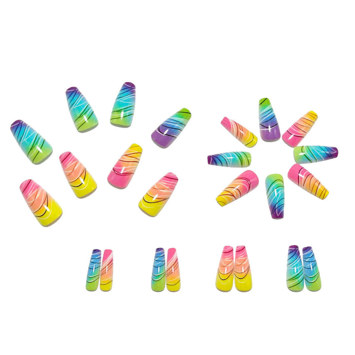 Nail set with elegant glitter design Kalsten