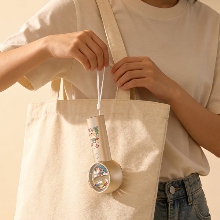 Unisex Handheld Fan with Cartoon Design Kalsten