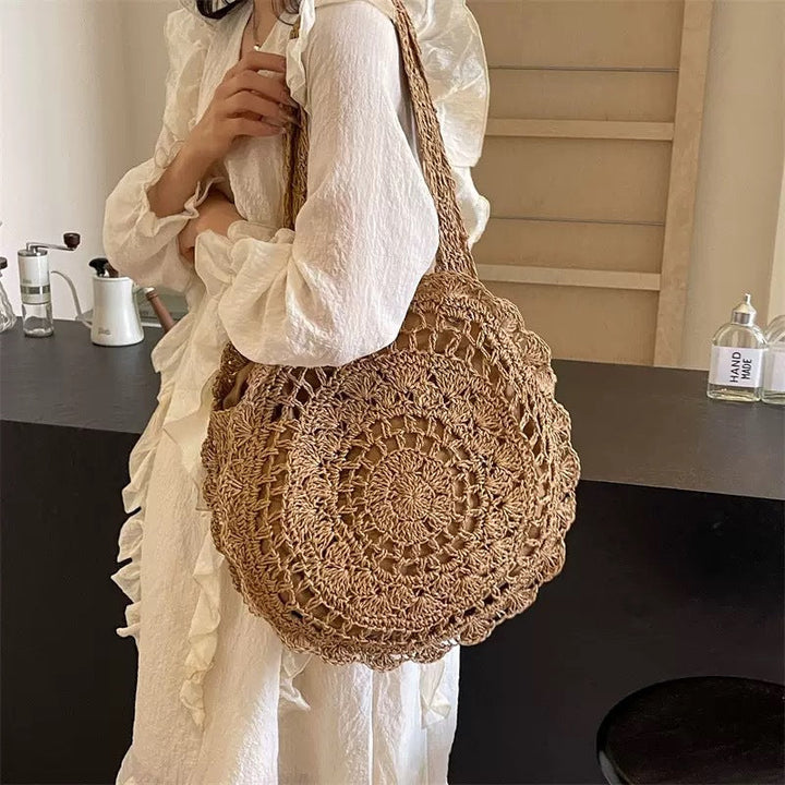 Hand-knotted Round Bag Kalsten