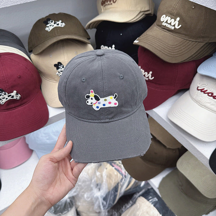 Women's Cute Embroidered Dog-Themed Baseball Cap Kalsten