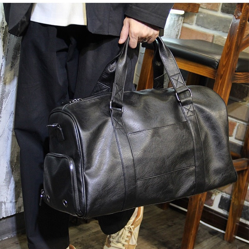 Stylish Travel Bag Made of High-Quality Synthetic Leather Kalsten