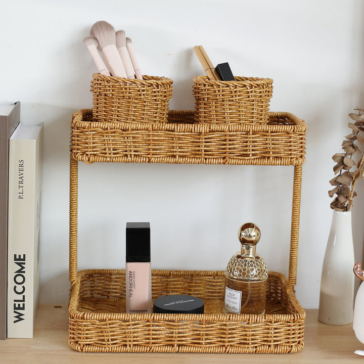Handwoven Natural Wicker Planter Kalsten