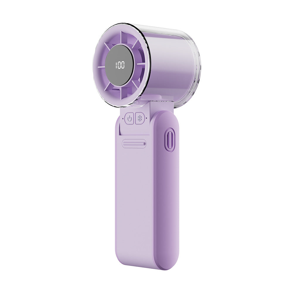 Women's Portable Mini Fan with USB Charging Function and LED Display Kalsten