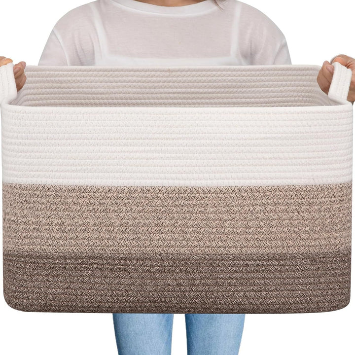 Women Versatile Storage Basket with Sturdy Handles Kalsten