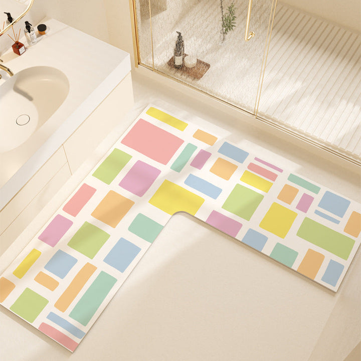 Non-Slip Colorful Bathroom Mat Kalsten