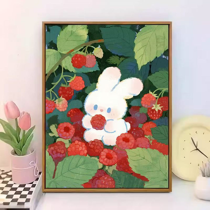 Cute Bunny-Themed Canvas Wall Art Kalsten