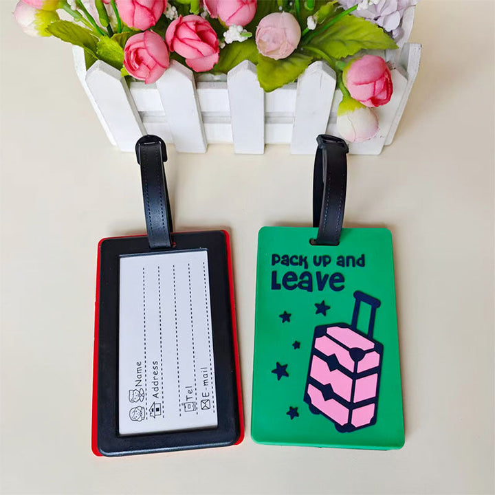Unisex Vibrant Geometric Pattern Luggage Tag Kalsten