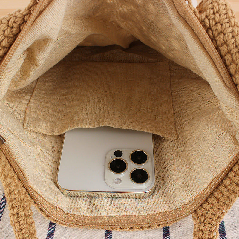 Macramé Beach Bag with Handwoven Design Kalsten