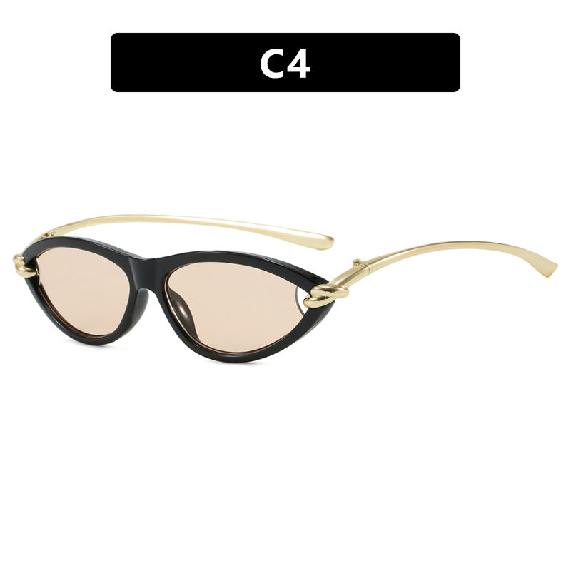 Women's Cat-Eye Sunglasses with Elegant Metal Frame and Protective UV Filter Kalsten