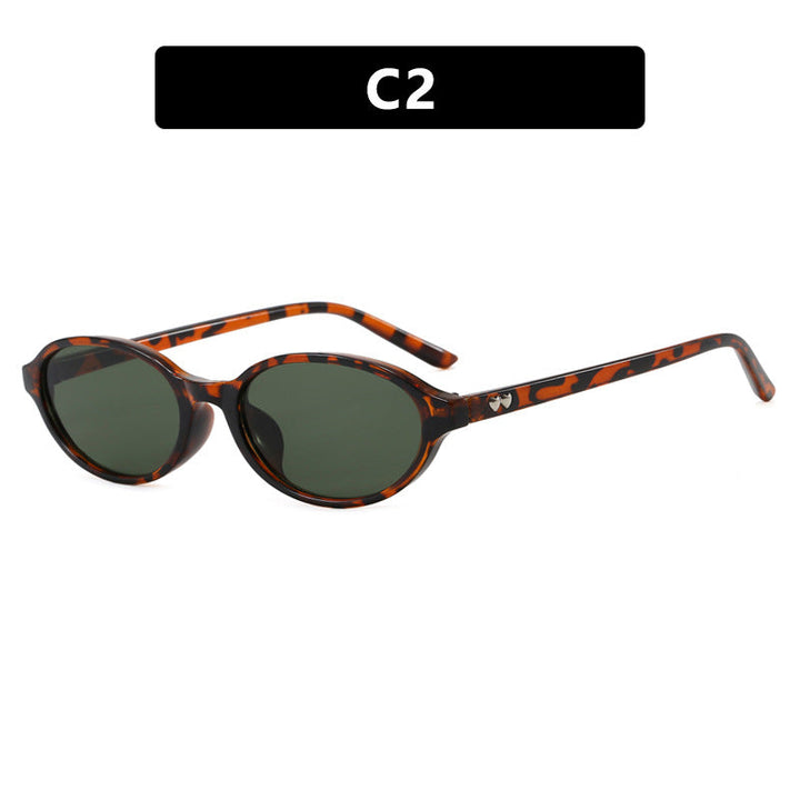 Women's fashionable sunglasses with oval frame and UV protection Kalsten