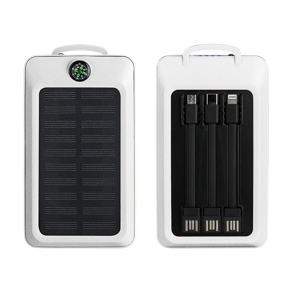 Portable power bank with integrated solar charging technology and multiple USB ports Kalsten