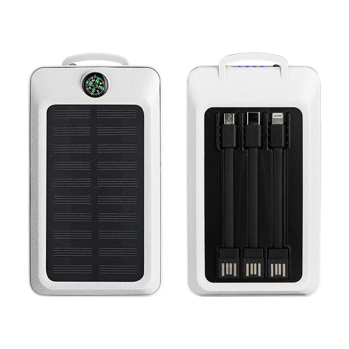 Portable power bank with integrated solar charging technology and multiple USB ports Kalsten