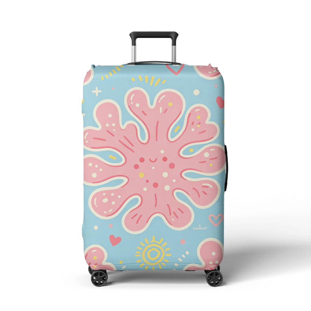 Women's suitcase cover with cheerful Kalsten  motif