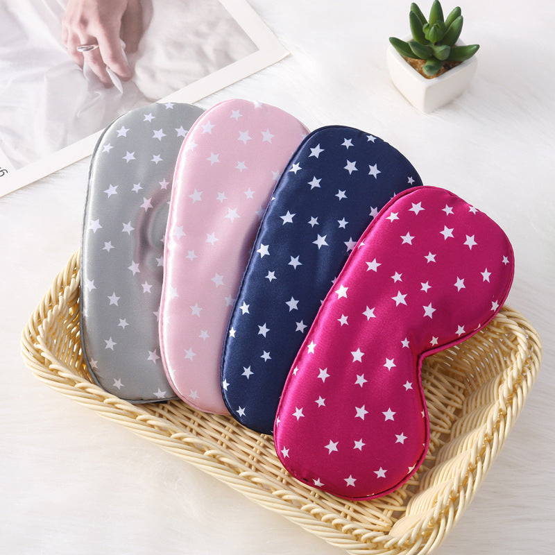 Women nan silky-soft contoured sleep mask with comfort padding and star pattern Kalsten