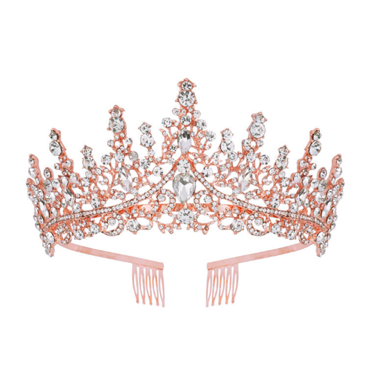 Ladies Rhinestone Tiara with Sparkling Gemstones Kalsten