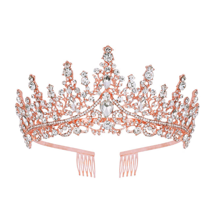 Ladies Rhinestone Tiara with Sparkling Gemstones Kalsten