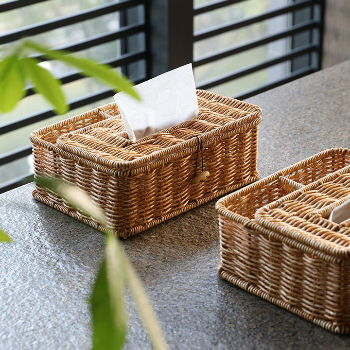 Handwoven Multi-Compartment Storage Caddy Kalsten